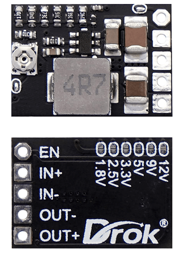 AmazonSmile: DC 12V to 5V Buck Converter, DROK 10pcs Mini Voltage Regulator Board DC 4.5-20V 12V 9V Step Down to 1-16V 5V Reduc… 2021-12-27 14-21-04